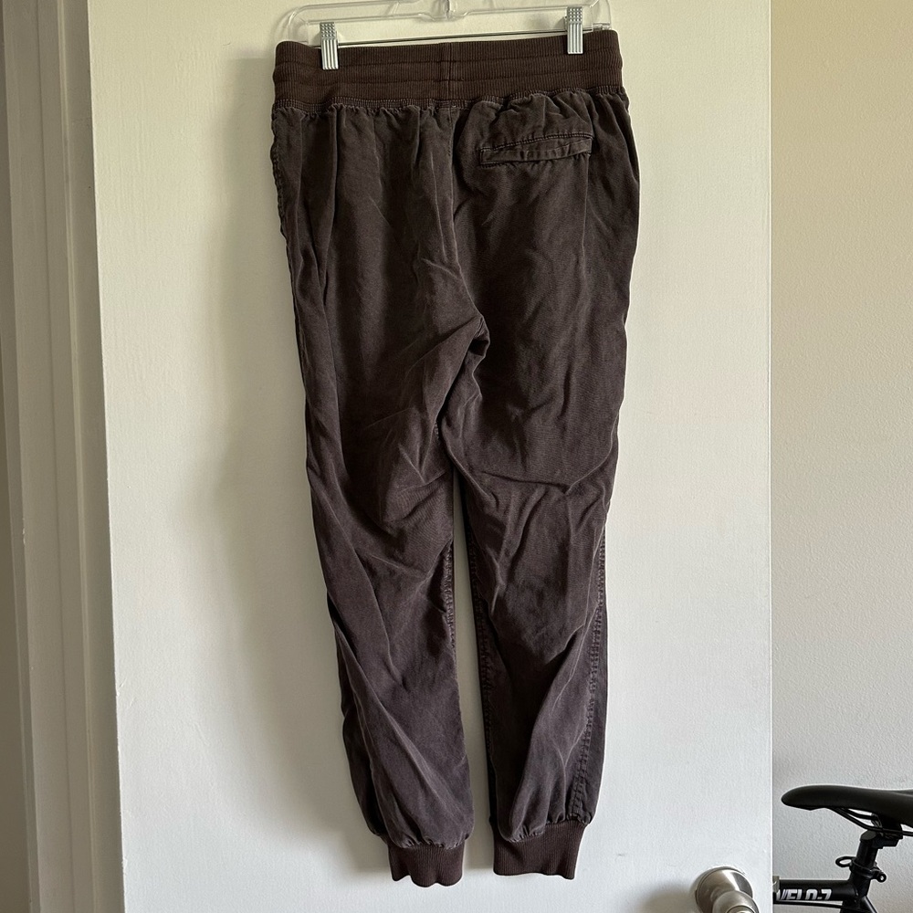 Aerie Dark Purple/Brown Ribbed Woven Lyocell Joggers Size Small EUC - Picture 8 of 14
